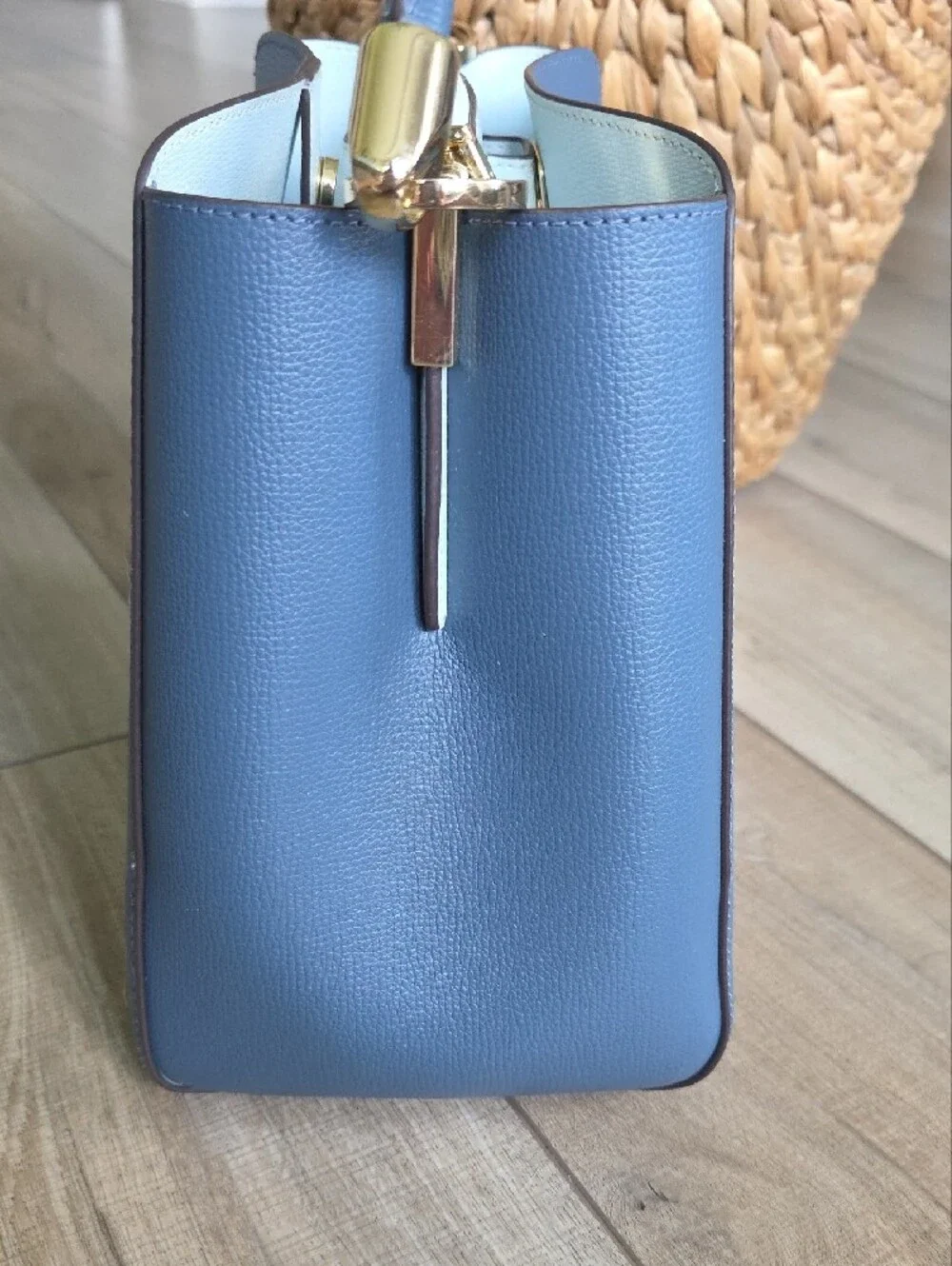 Like New! Kate Spade Top-Handle Leather Satchel - Blue